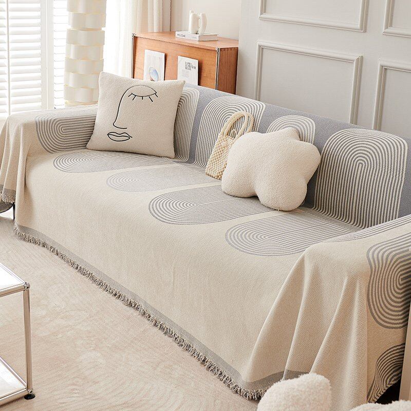 CAPA REVERSÍVEL PARA SOFÁ DE CHENILLE