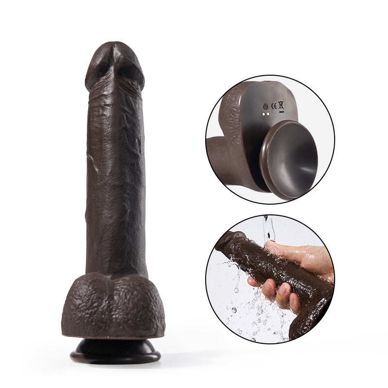 EAGLE REALISTIC DILDO 18CM 3 TELESZKÓPOS 5 VIBRÁLÓ