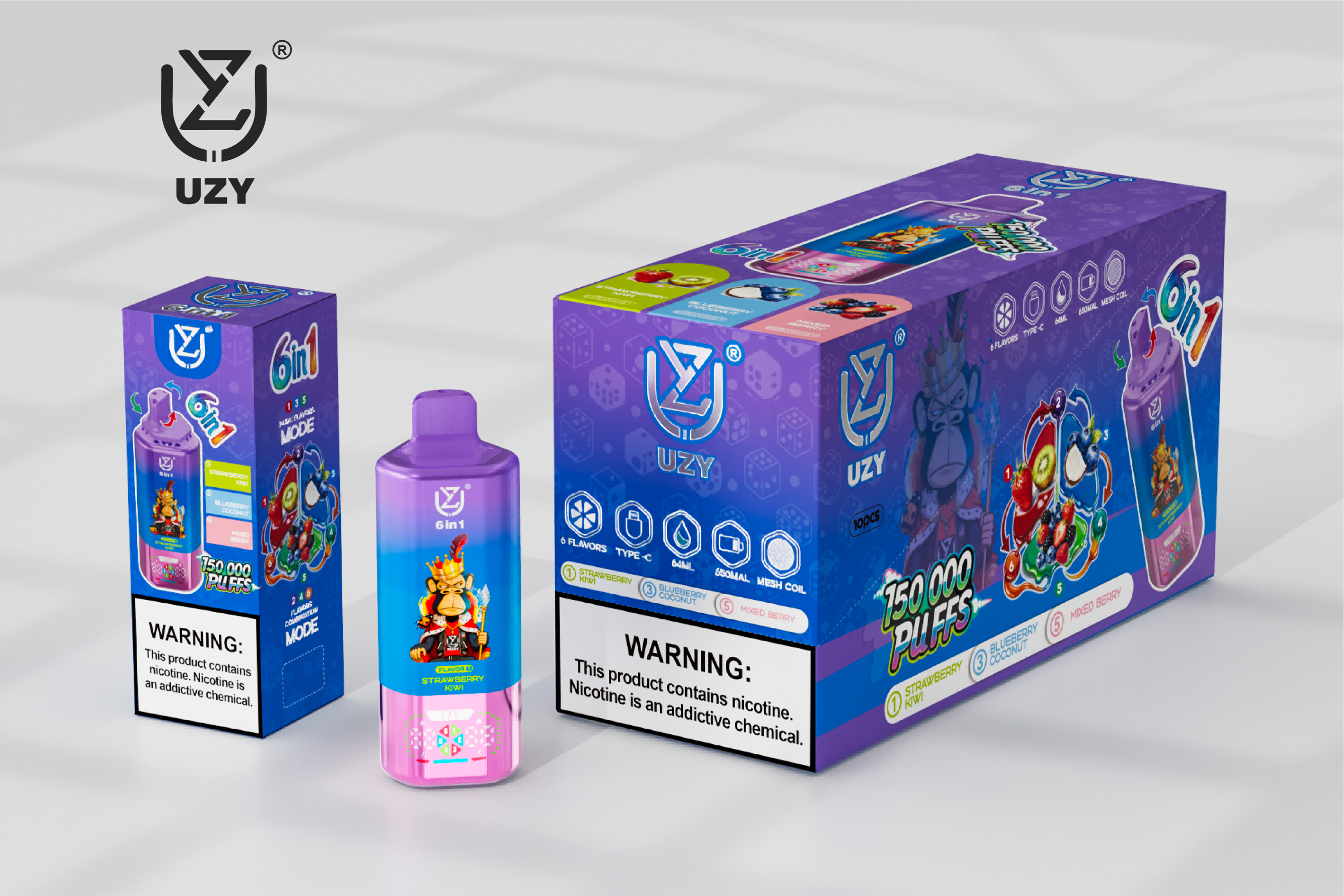 UZY 6 in 1 150000 Puffs3