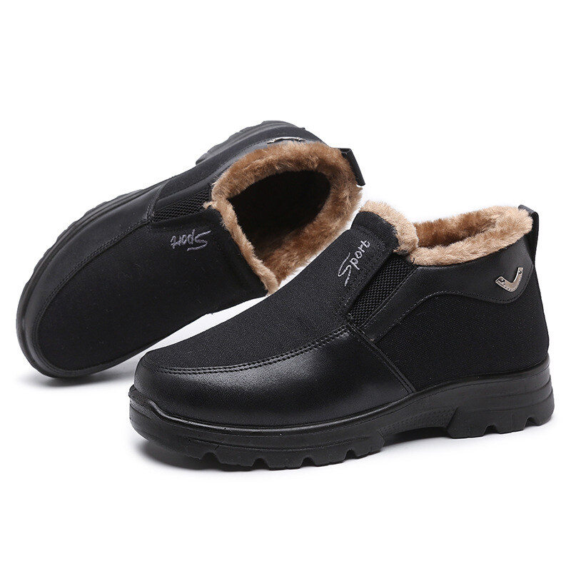 BOTAS DE INVERNO MASCULINAS IMPERMEÁVEIS QUENTES ANTIDERRAPANTES BOTAS DE NEVE CONFORTÁVEIS