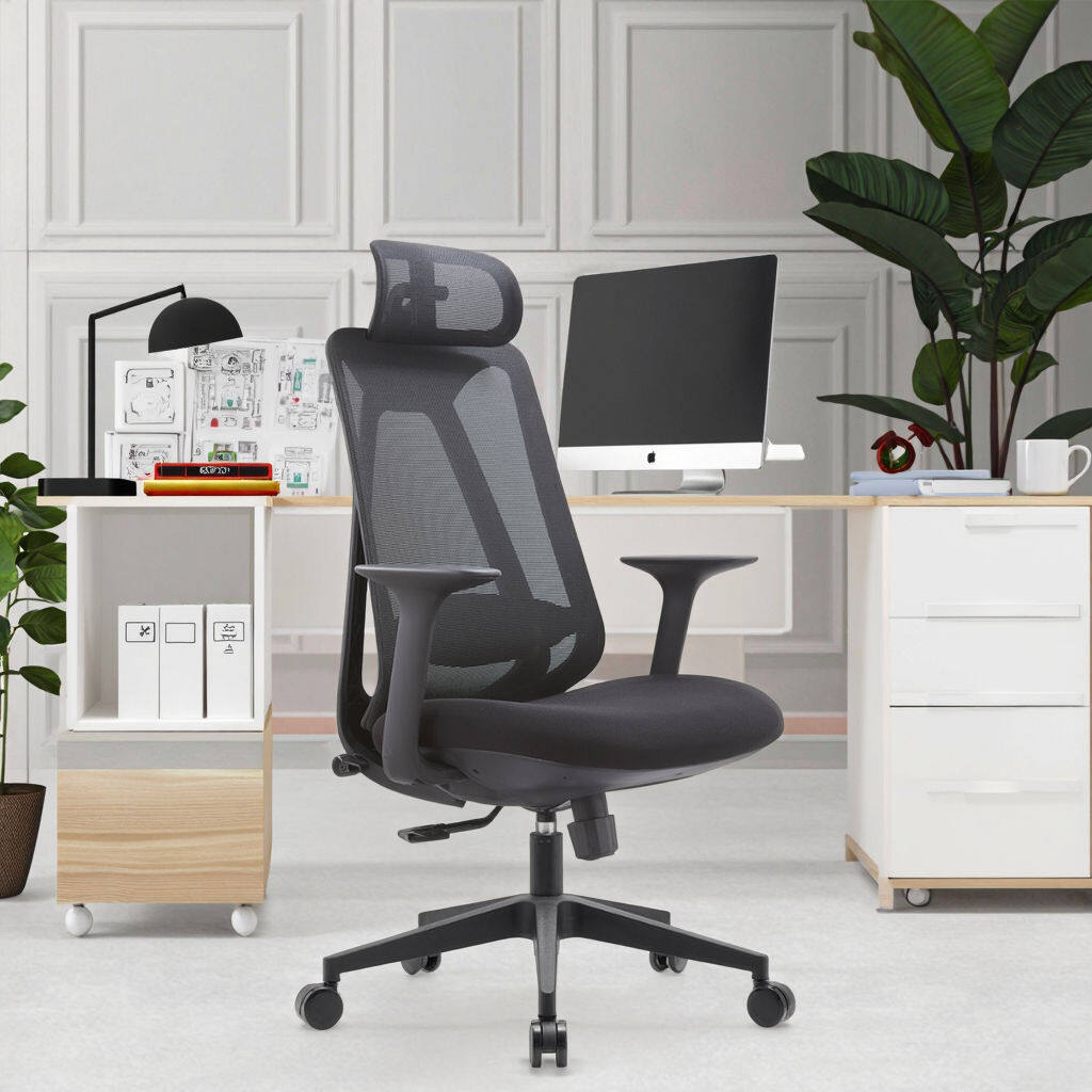 Factory Wholesale Adjustable Lumbar Supported Ergonomic Mesh Fabric Office Chair with Silent Caster
