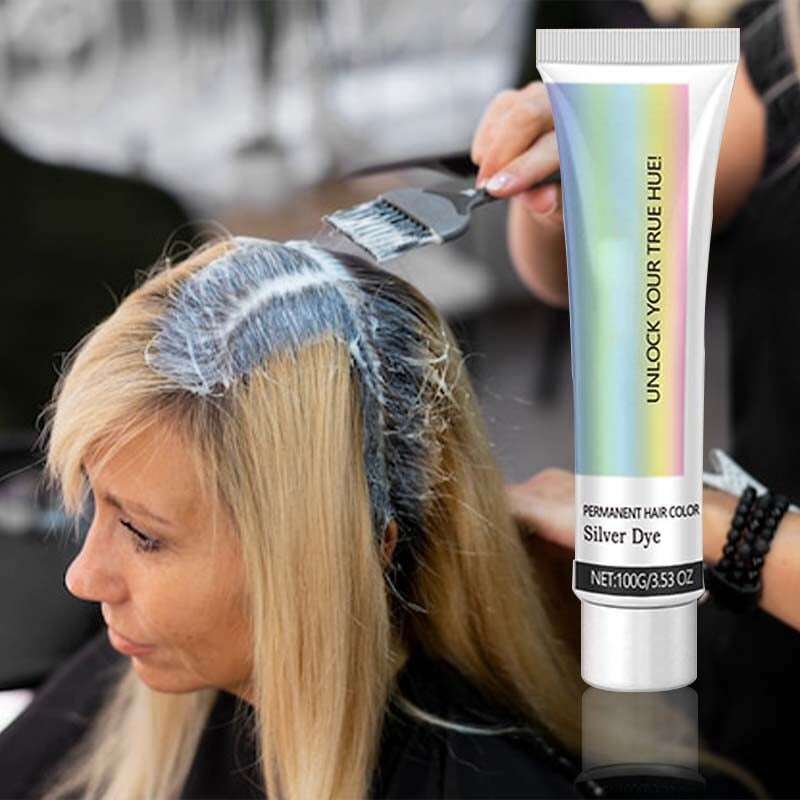 ✨ Dia 49% de desconto ✨ Coloração capilar 2 em 1 com extrato natural de prata