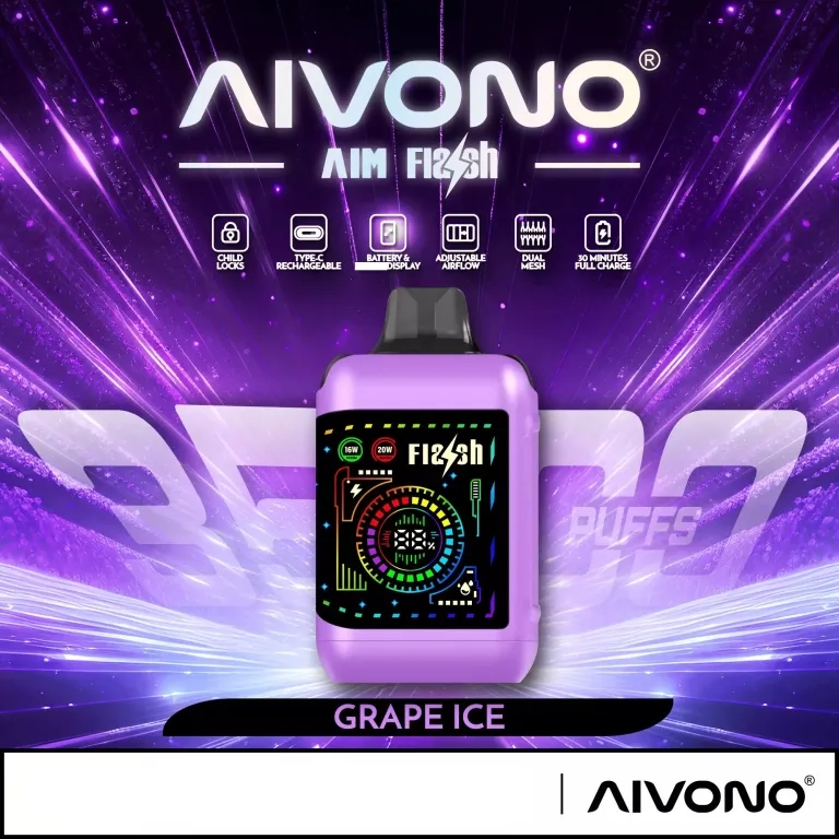 AIVONO AIM FLASH 35000 Puffs Grape Ice