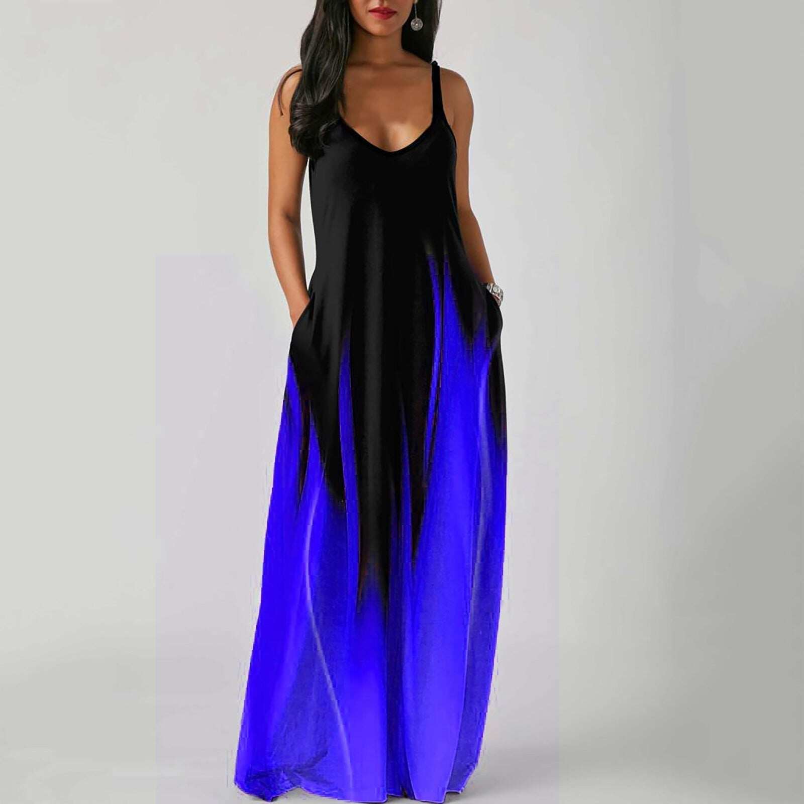 Novo Vestido de Verão Gradient Sling Print Sling 2023