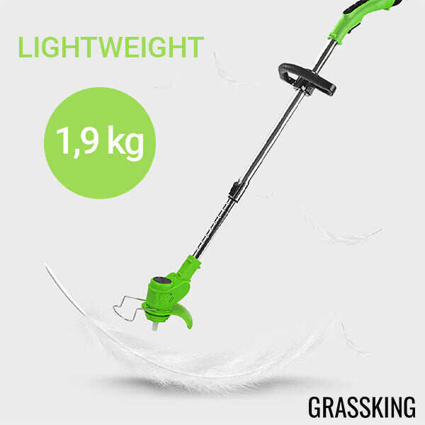 GRASSKINGTM - CORTADOR DE GRAMADO A BATERIA