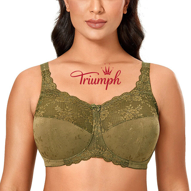 Triumph Beauty- Sutiã Sexy de Renda Floral (75A-120H)