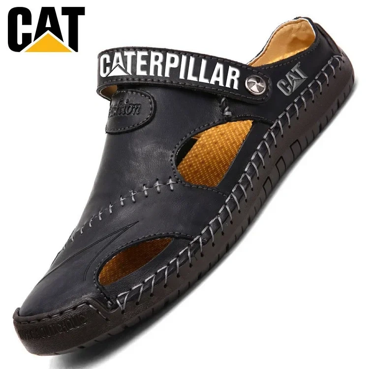 CAT Men's Breathable Large Soft Leather Outdoor Sandals #NB98