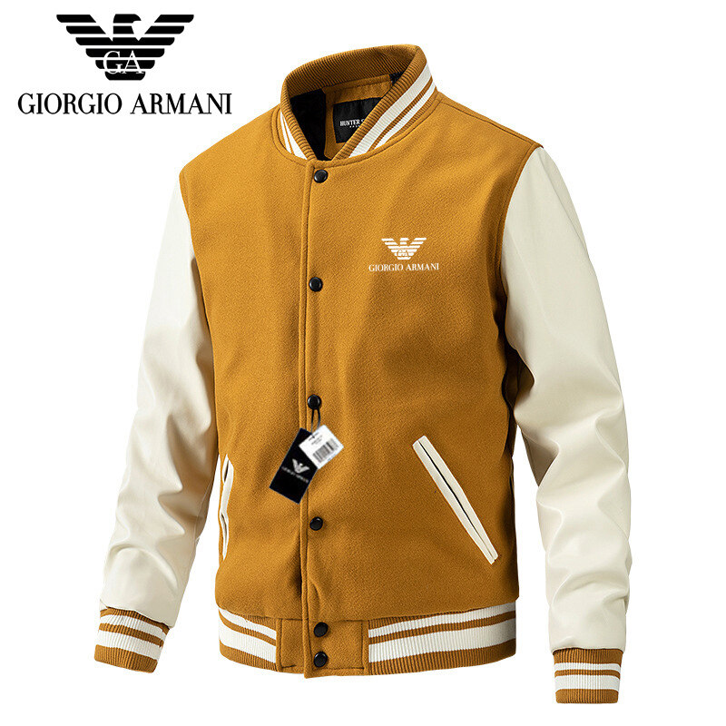 Nova jaqueta de primavera e outono com gola de beisebol