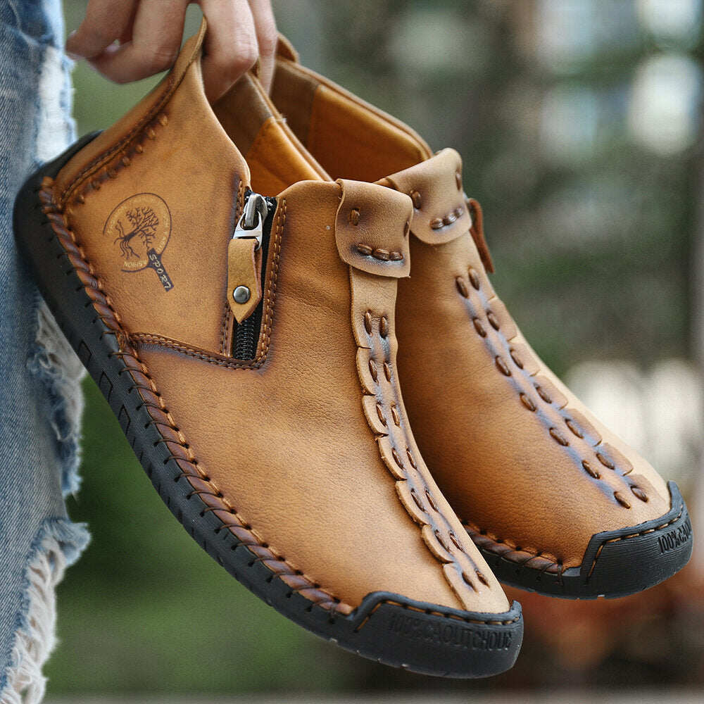 2022 Zipper Outdoor Casual Ręcznie szyte buty robocze