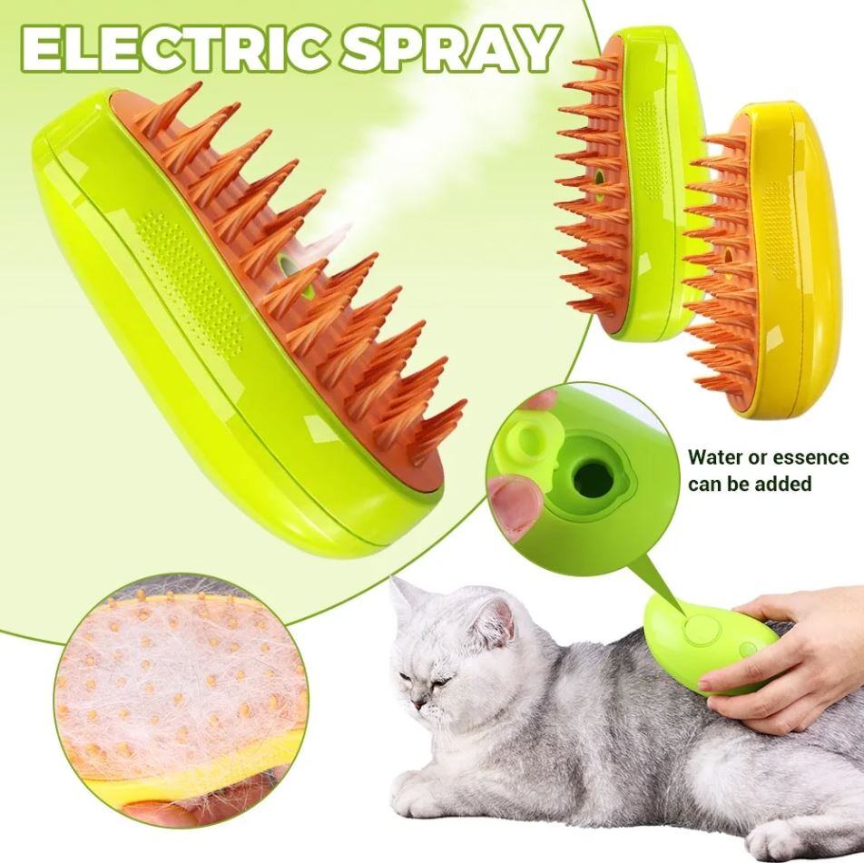 Cat Steamy Brush: A ferramenta de limpeza definitiva para seu amigo felino