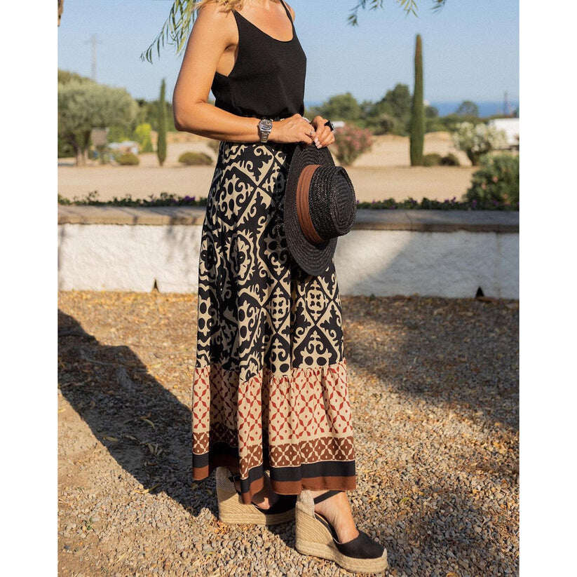 Vintage suknja s printom