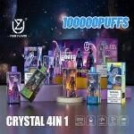 UZY 100000 Puffs 4-in-1 Crystal Disposable Vape