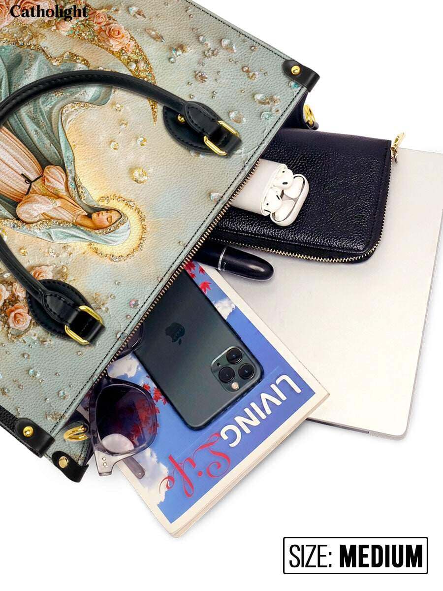 Catholight  The Crescent of Serenity Leather Bag