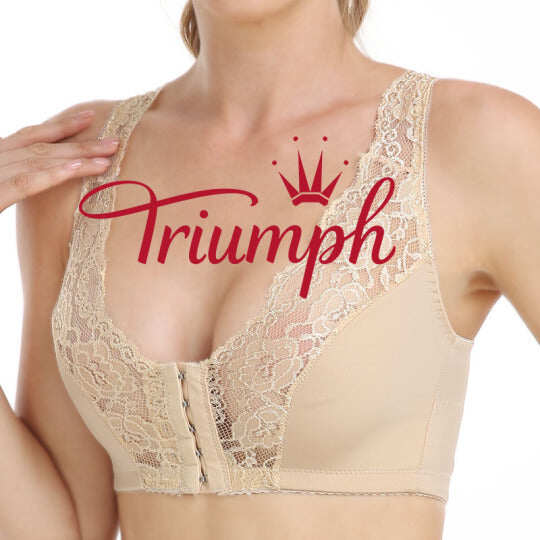 Triumph -(M-7XL)Haczyki z przodu, elastyczna koronka, super podnoszenie i korekta postawy – BIUSTONOSZ WSZYSTKO W JEDNYM!