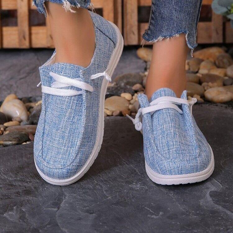 ✨2024 novos sapatos de lona respirável