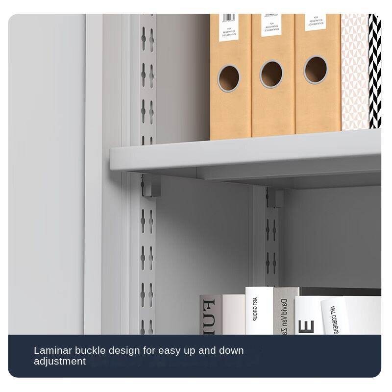 Factory Direct 1850*900*400mm Adjustable Layer Plate Double Drawer Four Door Filing Cabinet with Key Lock