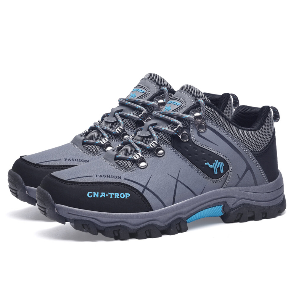 (🔥Mais vendidos)  Últimos sapatos de caminhada ao ar livre de couro genuíno masculino antiderrapante à prova d'água