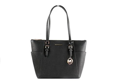 Michael Kors Charlotte Bolsa grande com zíper superior