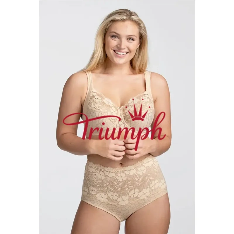 Triumph - 3 peças. 🥇Sutiã Jacquard Feminino com Fecho Frontal