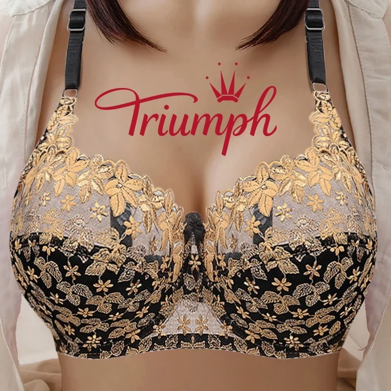 Sutiã ajustável Triumph com renda bordada (M-7XL)