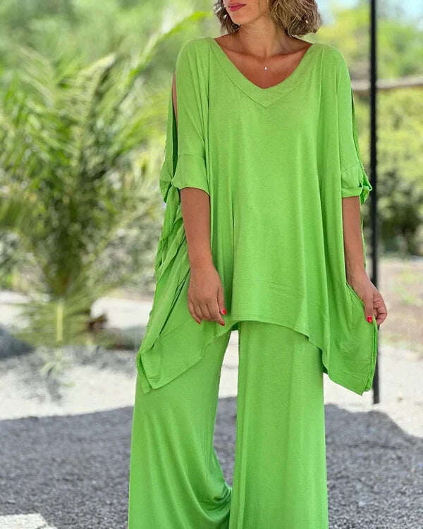 2024 Novo Conjunto Feminino de Duas Peças de Verão