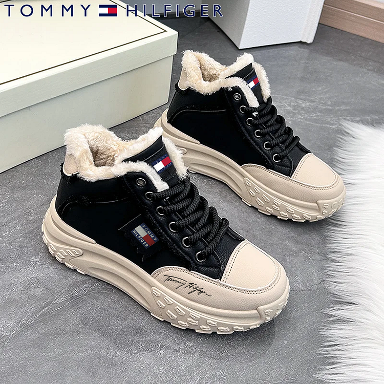 Dámské zateplené zimní boty Tommy Hilfiger® Comfort protiskluzové boty