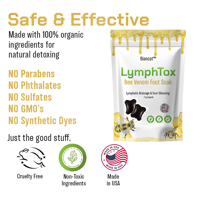 Imersão para pés com veneno de abelha Biancat™ LymphTox