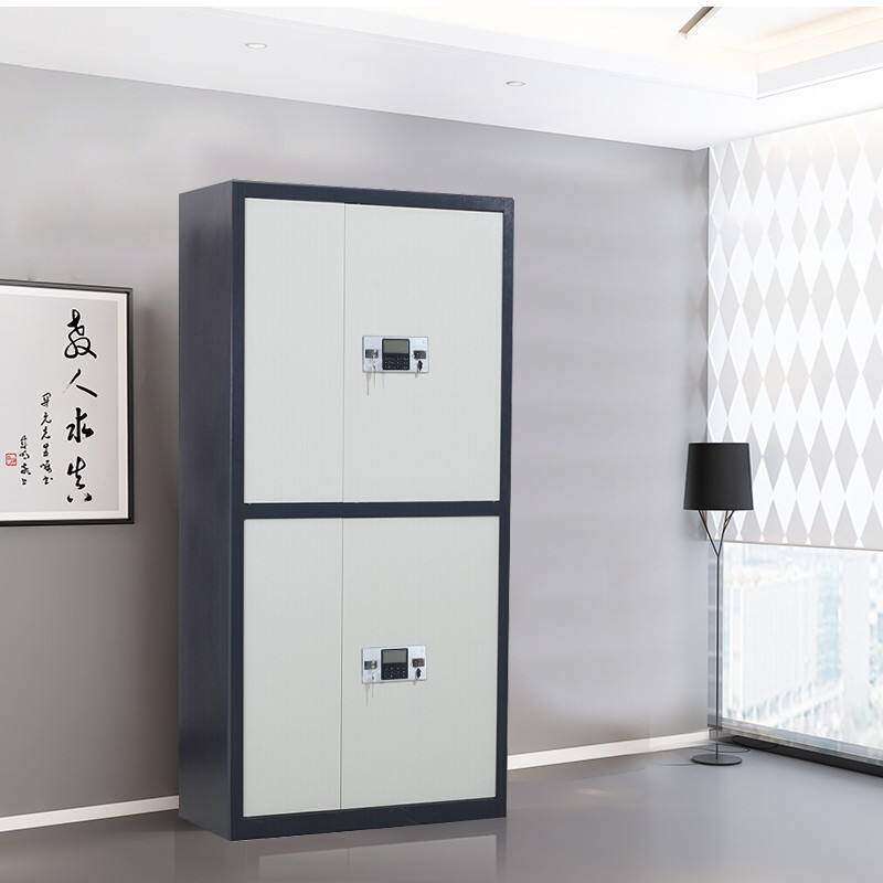 Factory Direct 1850*900*420mm White Fireproof Anti Static Coating Confidential Cabinet with Drawer