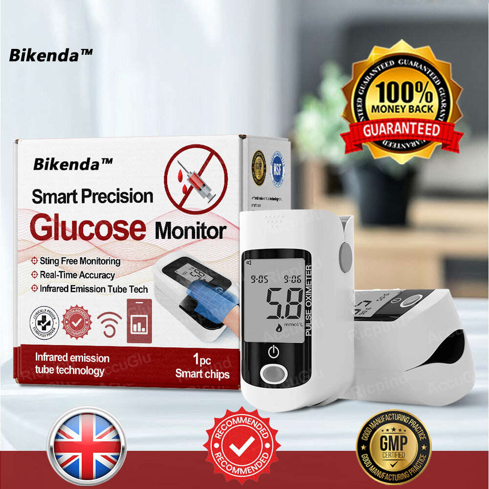 (Loja oficial👩‍⚕️)Bikenda™  Monitor de Glicemia de Precisão Inteligente✅99.8% Exatidão