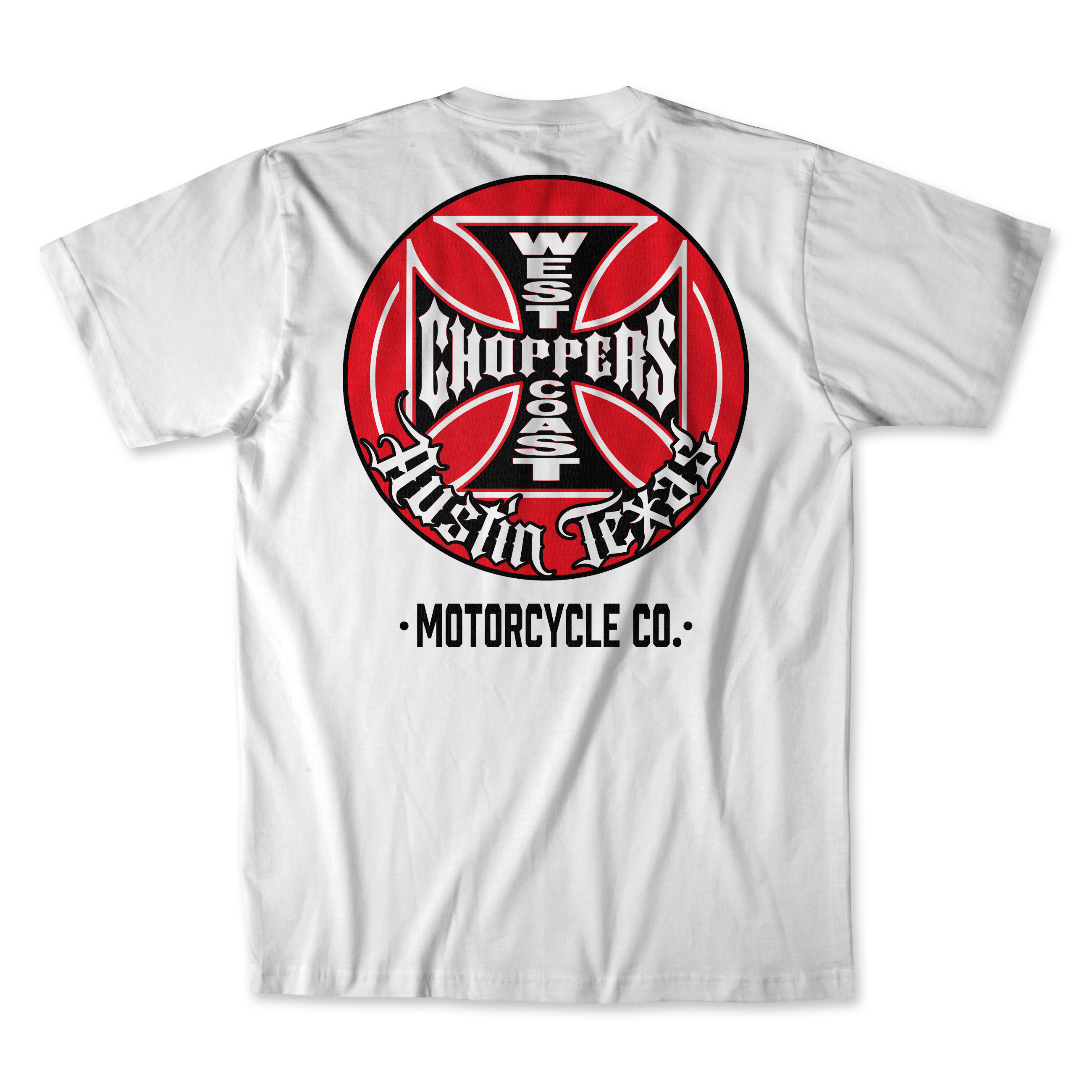 West Coast Choppers  Logotipo do tanque Camiseta - Branca
