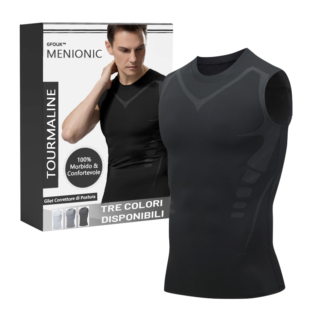 Colete corretor de postura com turmalina GFOUK™ MENIONIC 💪