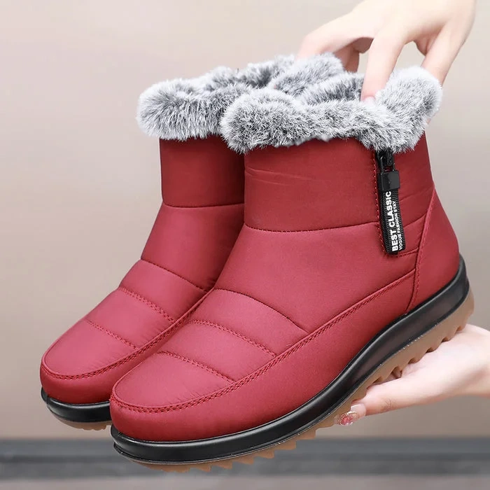 Botas de algodão quente impermeáveis ​​de inverno