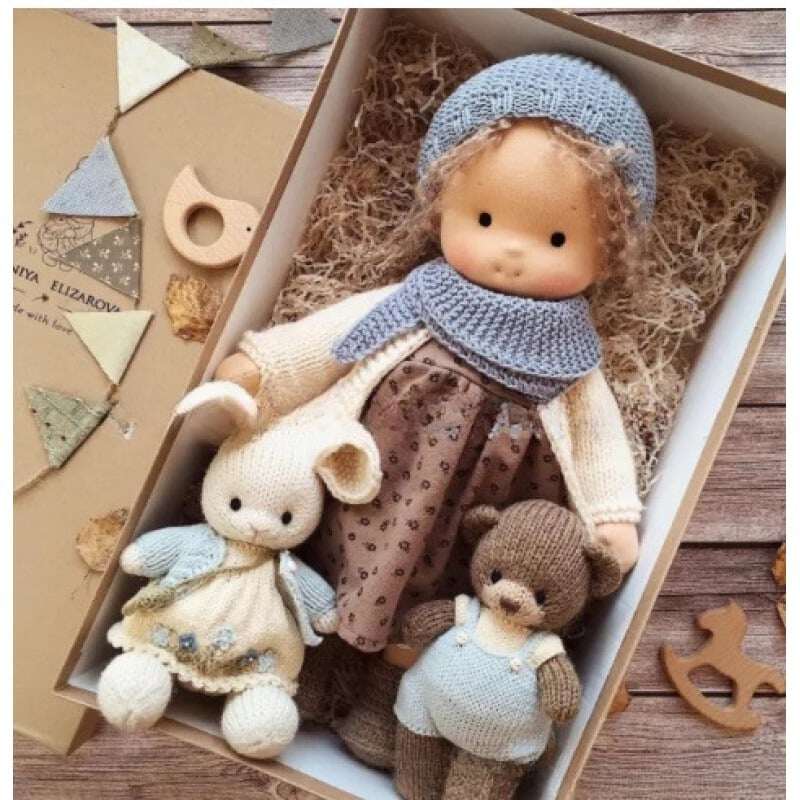 🎁🎁O melhor presente para crianças - Boneca Waldorf feita à mão👧