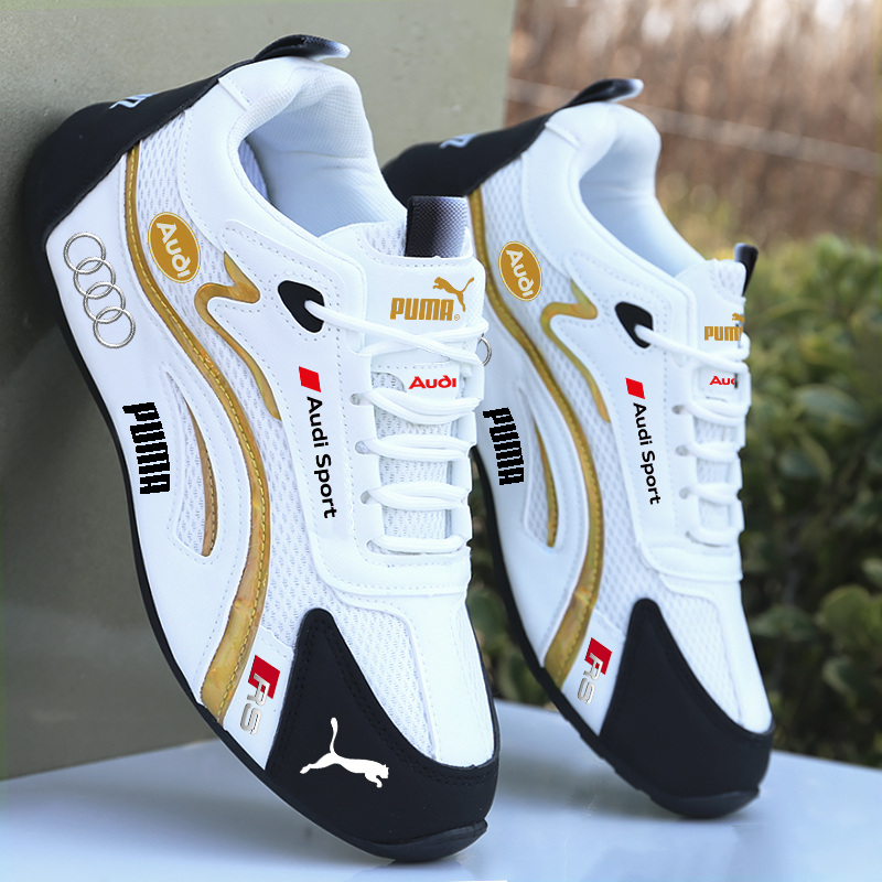 PUMA ®&AUDI ® 2025  Nowe, wiosenne, oddychające trampki męskie