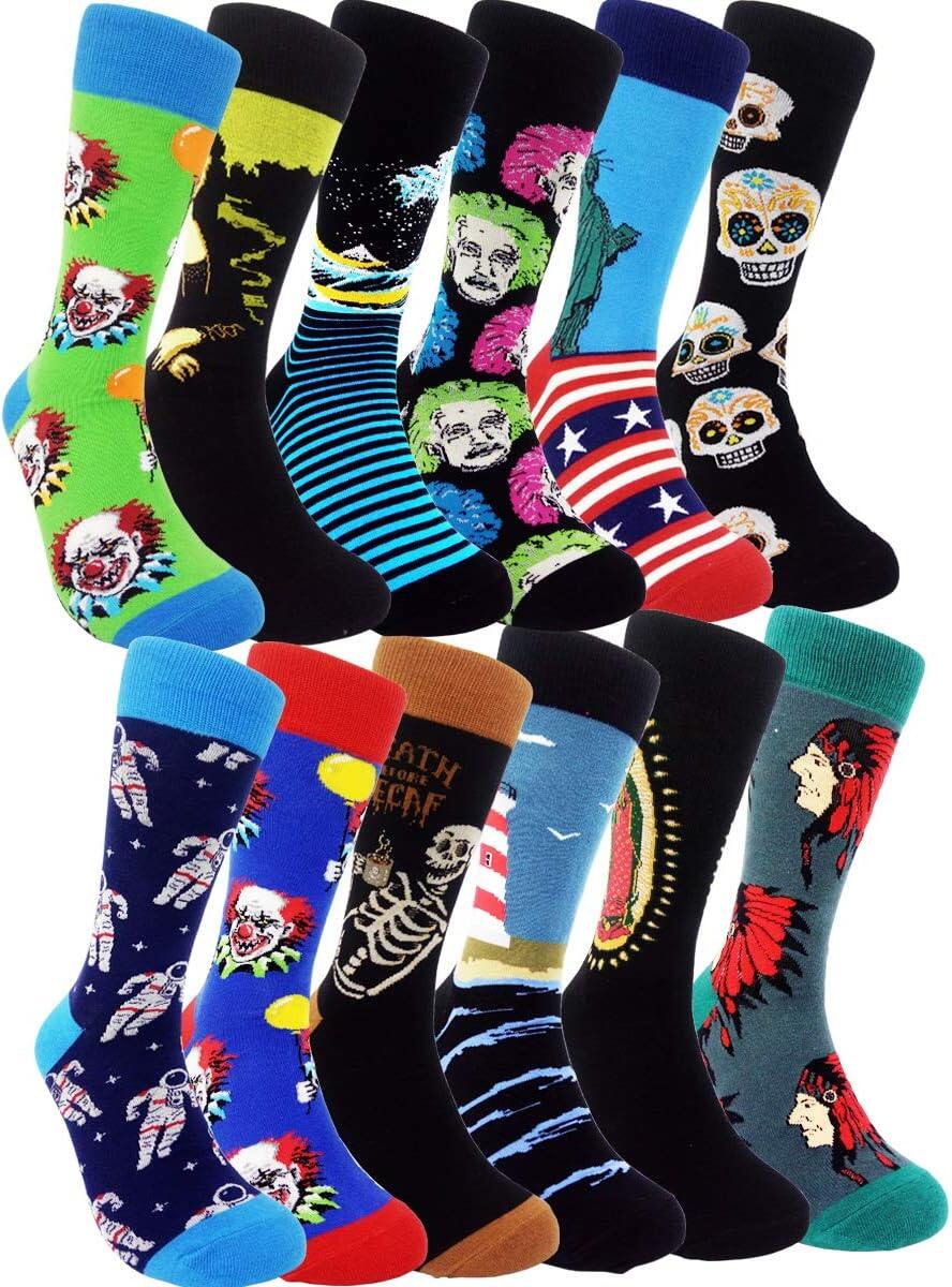 Meias coloridas divertidas