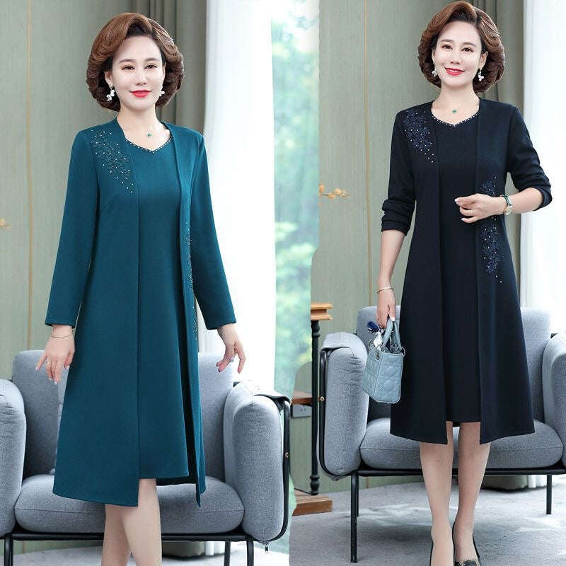 🌸Women's elegant jacket and dress 2-piece set
