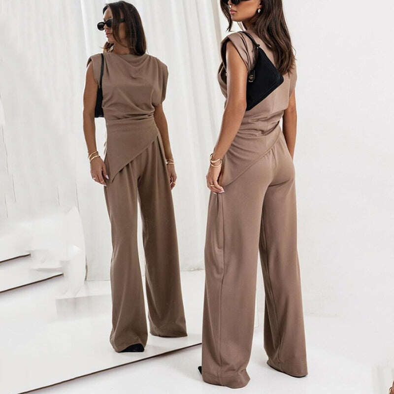 Conjunto elegante de uma peça para mulheres