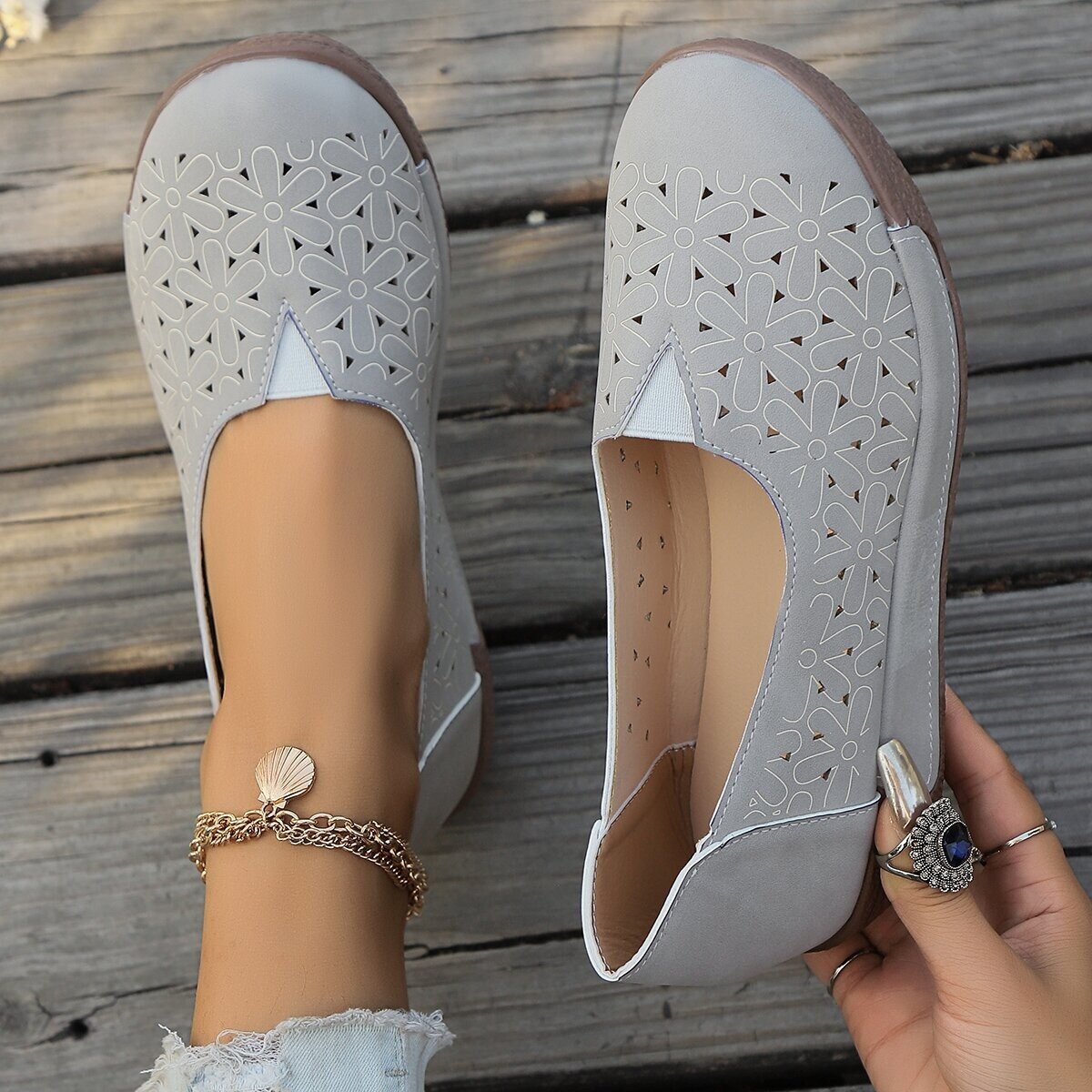 2025 sapatos femininos casuais de sola grossa primavera e verão