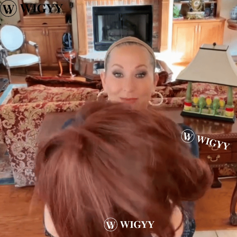 Perucas Wigyy Red Auburn Straight Bob