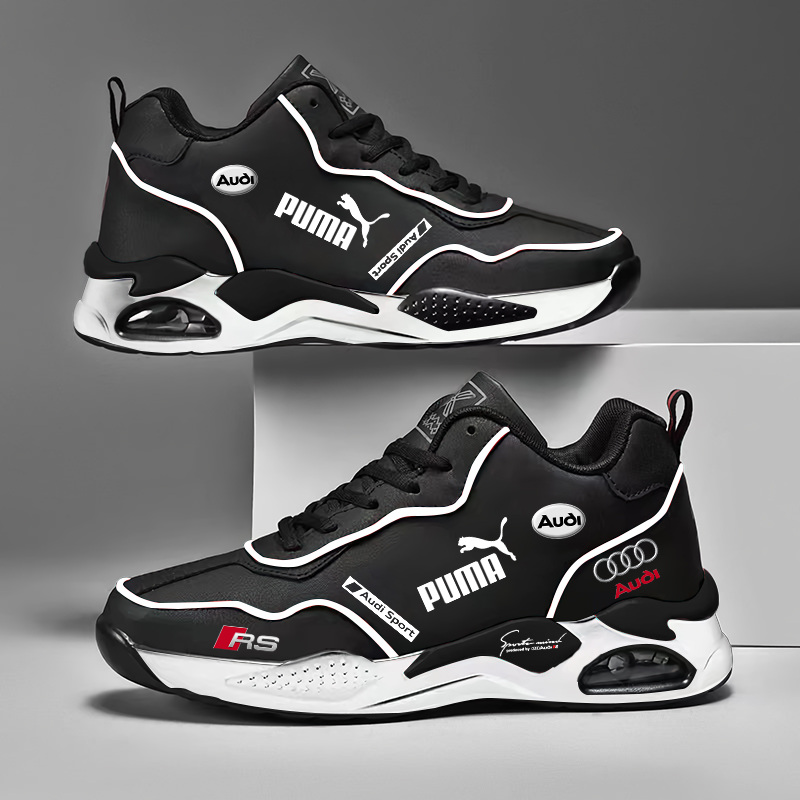 PUMA&AUDI 2025 novos tênis masculinos ortopédicos e confortáveis ​​de couro