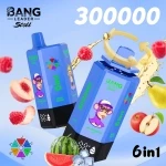 bang leader stoll 300000 puffs 12.Cola Ice & Energy Drink & Cherry Ice & Melon Passion Fruit & Blackberry Ice & Apple Kiwi