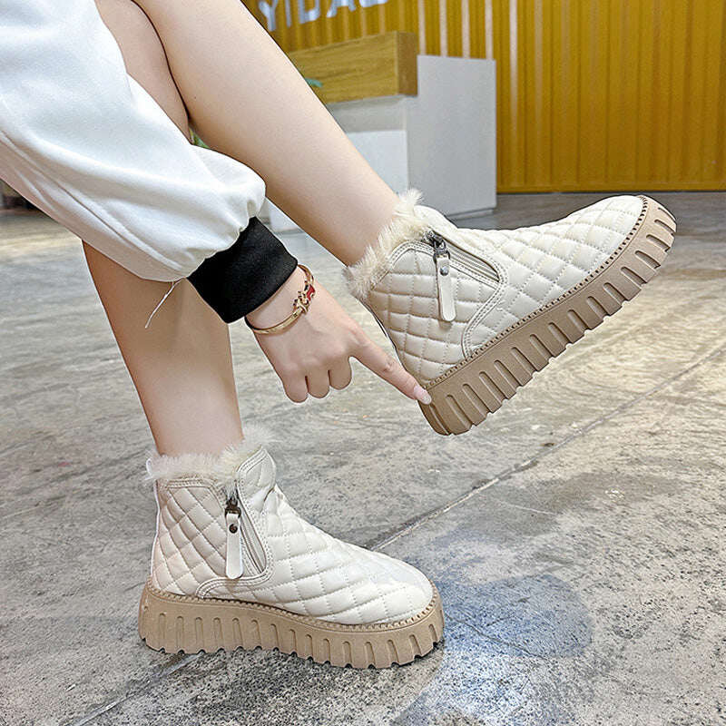 🎅[Presente perfeito] Botas femininas de inverno quentes de lã