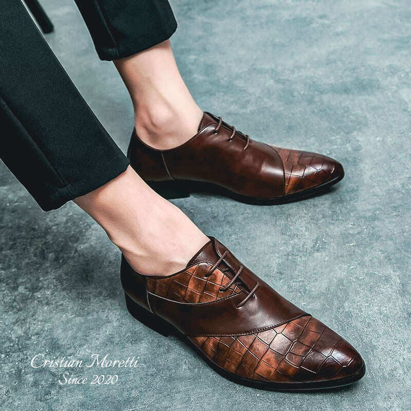 Sapatos Derby de Couro Premium 