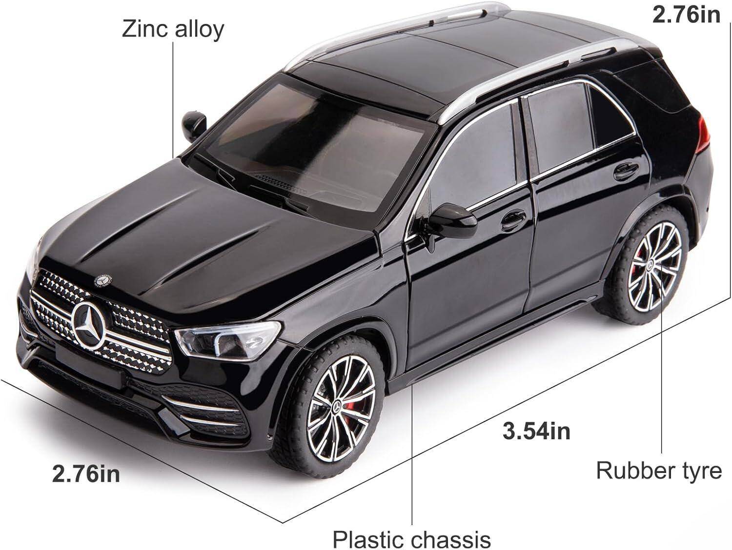 1:24 Diecast Αλουμίνιο Mercedes-Benz GLE 350 Toy Car με Ήχο και Φως