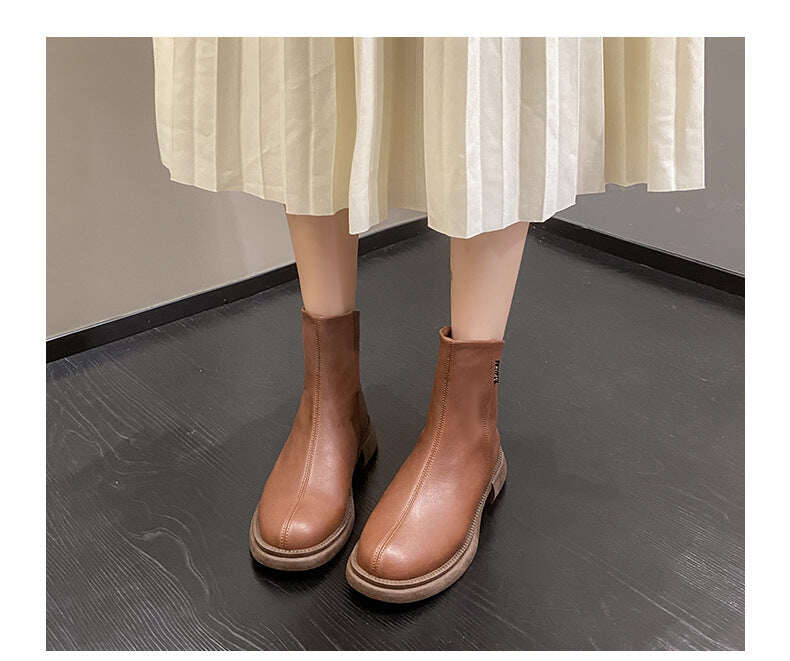 Botins femininos com zíper