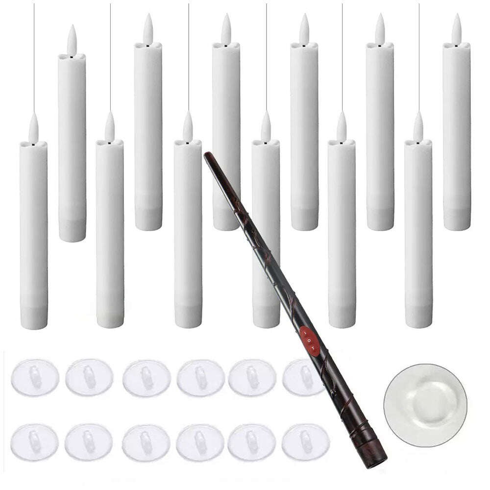 🕯️Velas flutuantes com controle remoto de varinha