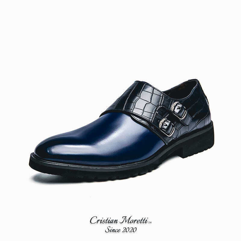 Sapatos Fabrizio MorettiTM Premium com fivela dupla