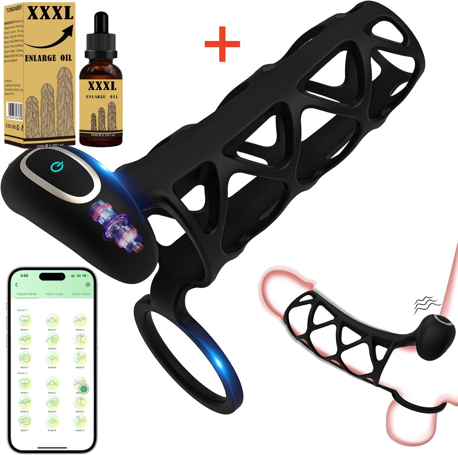 🏆Иновативен продукт за септември - 🔥Вибриращ ръкав за пенис за ерекция