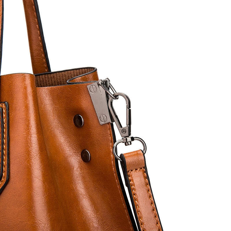 Bolsa de ombro feminina elegante de alta capacidade