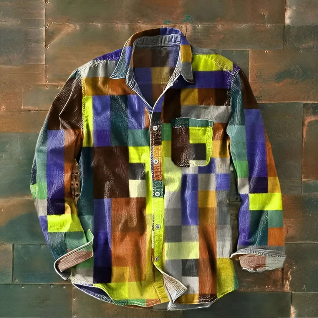 Maks - camisa vintage colorida